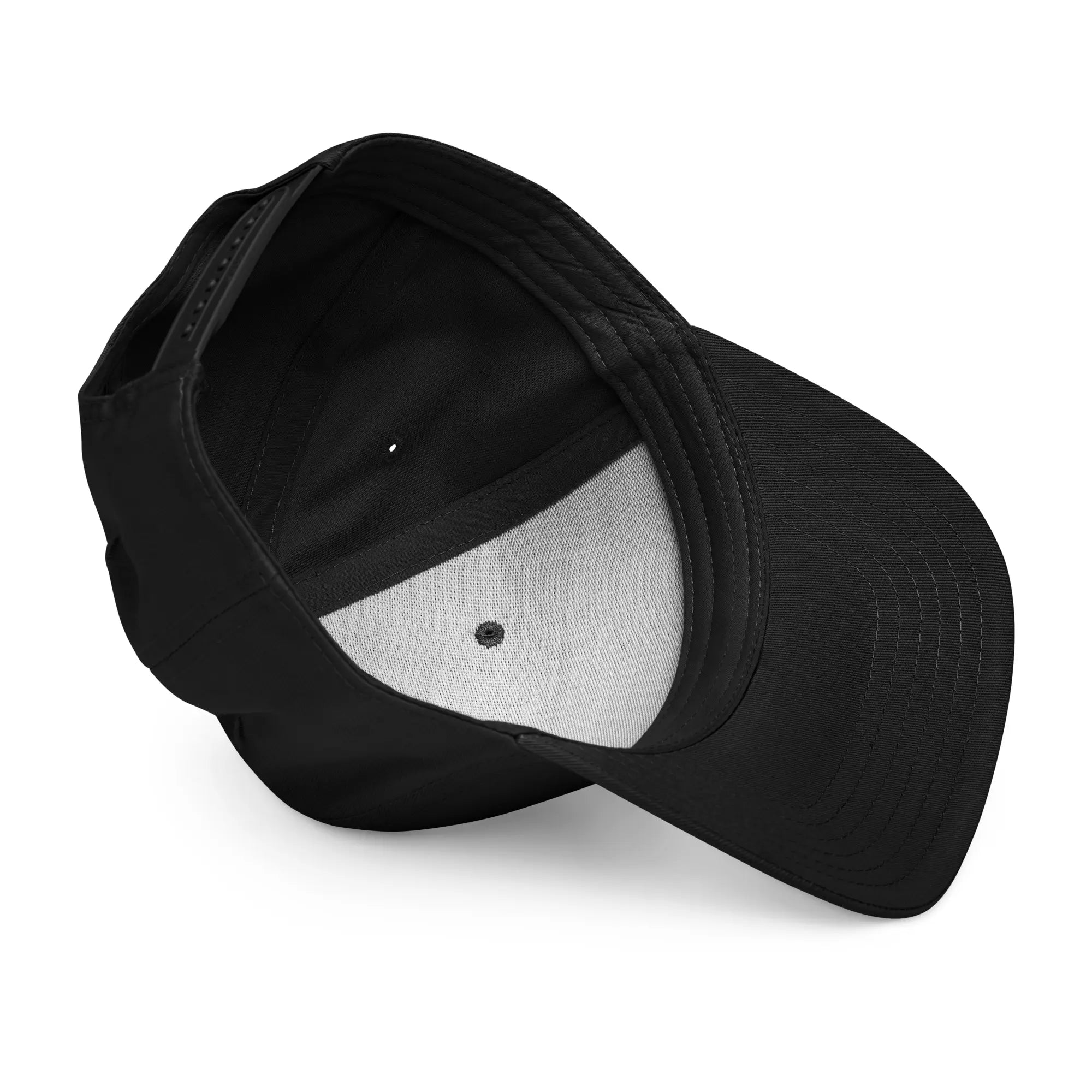 Embroidered The Banker Snapback Golf Cap - Black