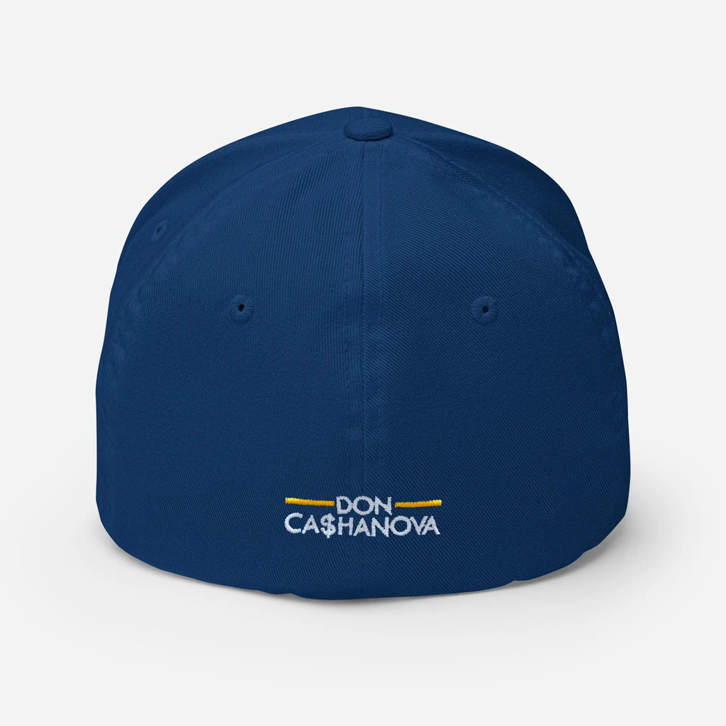 Embroidered Bleu Cheese 2.0 Fitted Golf Cap - Royal Blue