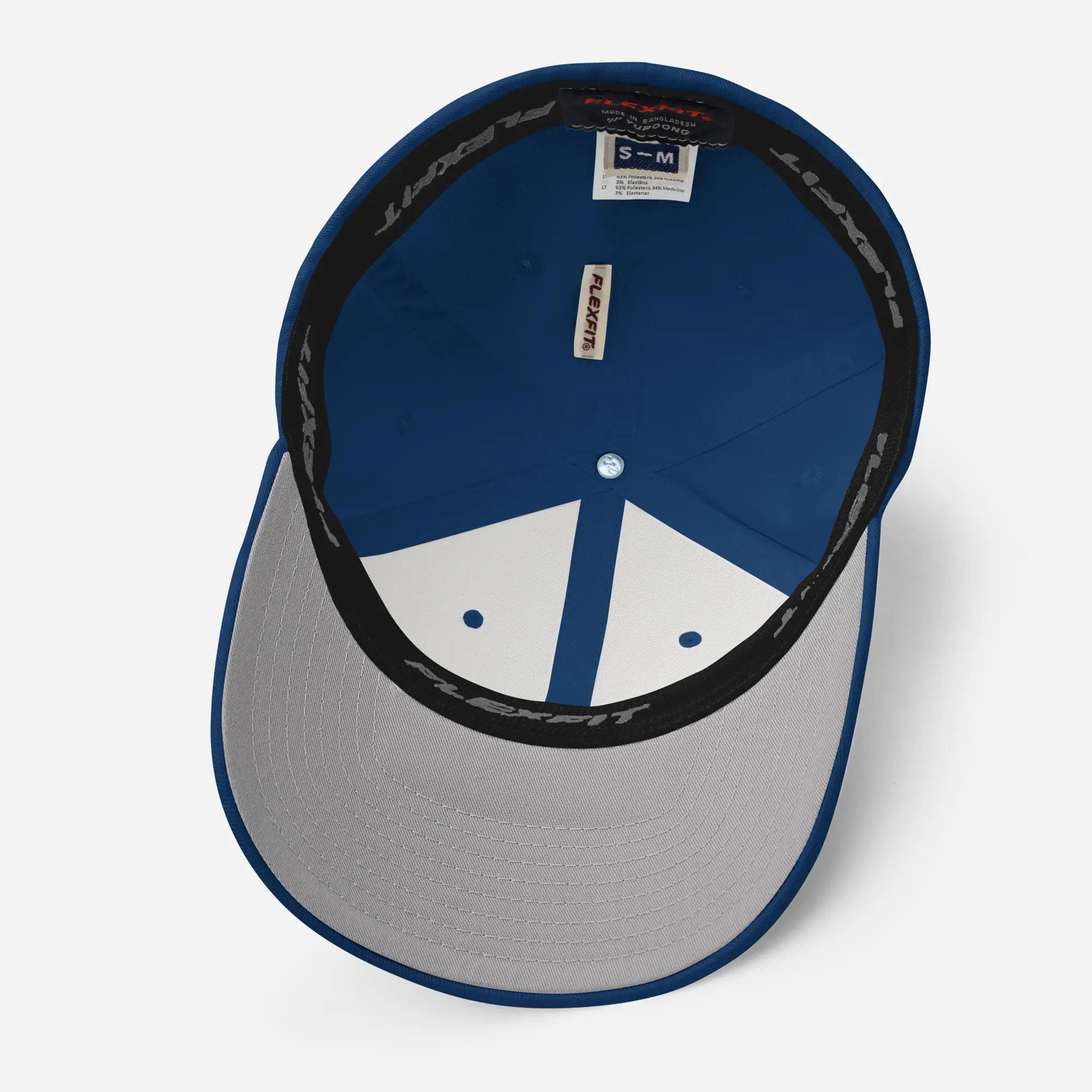 Embroidered Bleu Cheese 2.0 Fitted Golf Cap - Royal Blue