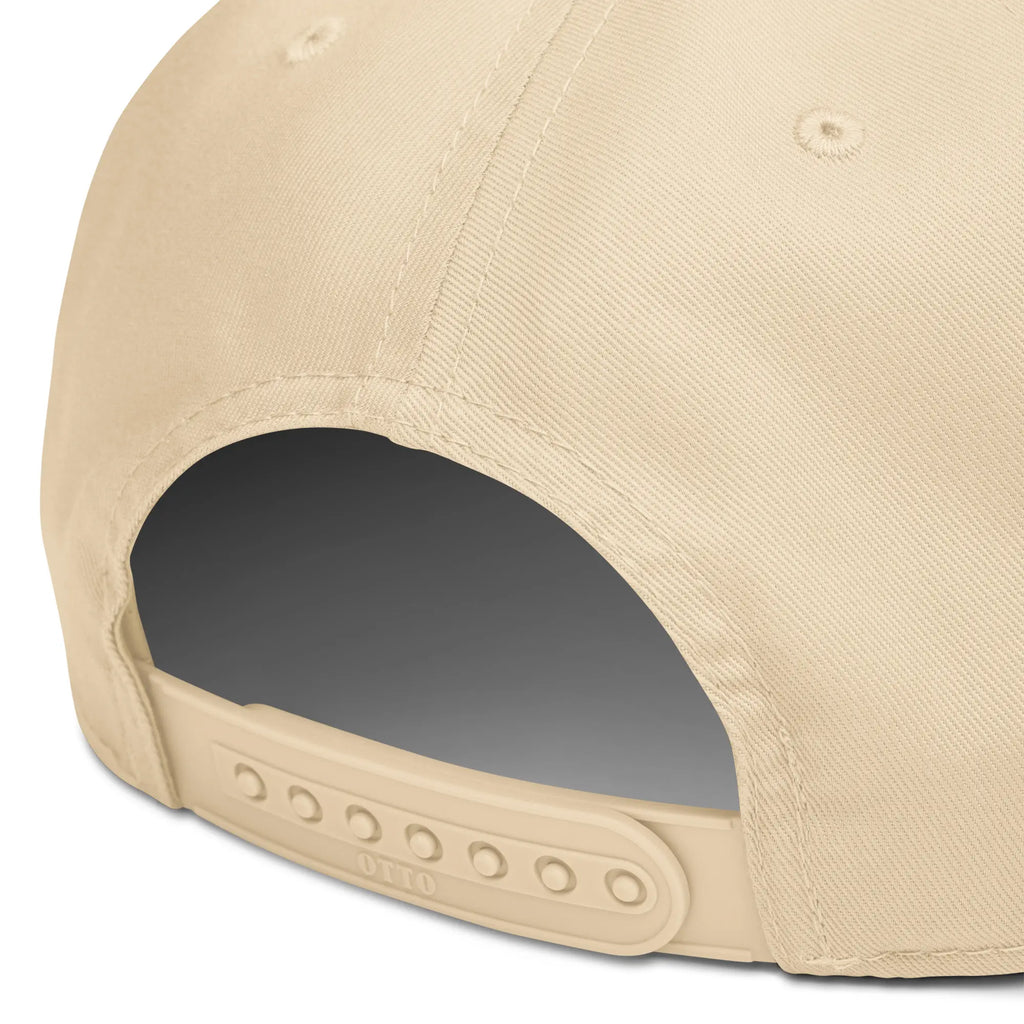 Embroidered Forest Snapback Golf Cap - Two Tone Dark Green/Natural