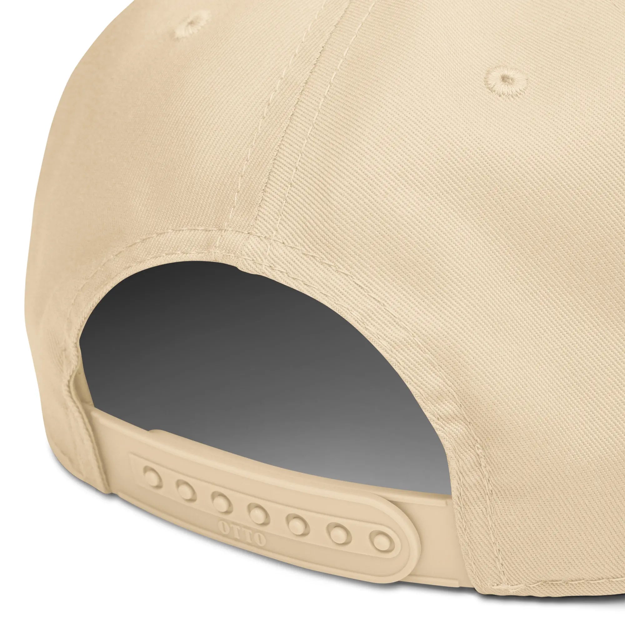 Embroidered Forest Snapback Golf Cap - Two Tone Dark Green/Natural