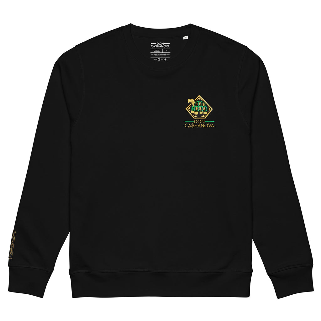 Men's Embroidered The Banker 3.0 Mid-Weight Organic Sweatshirt - Black
