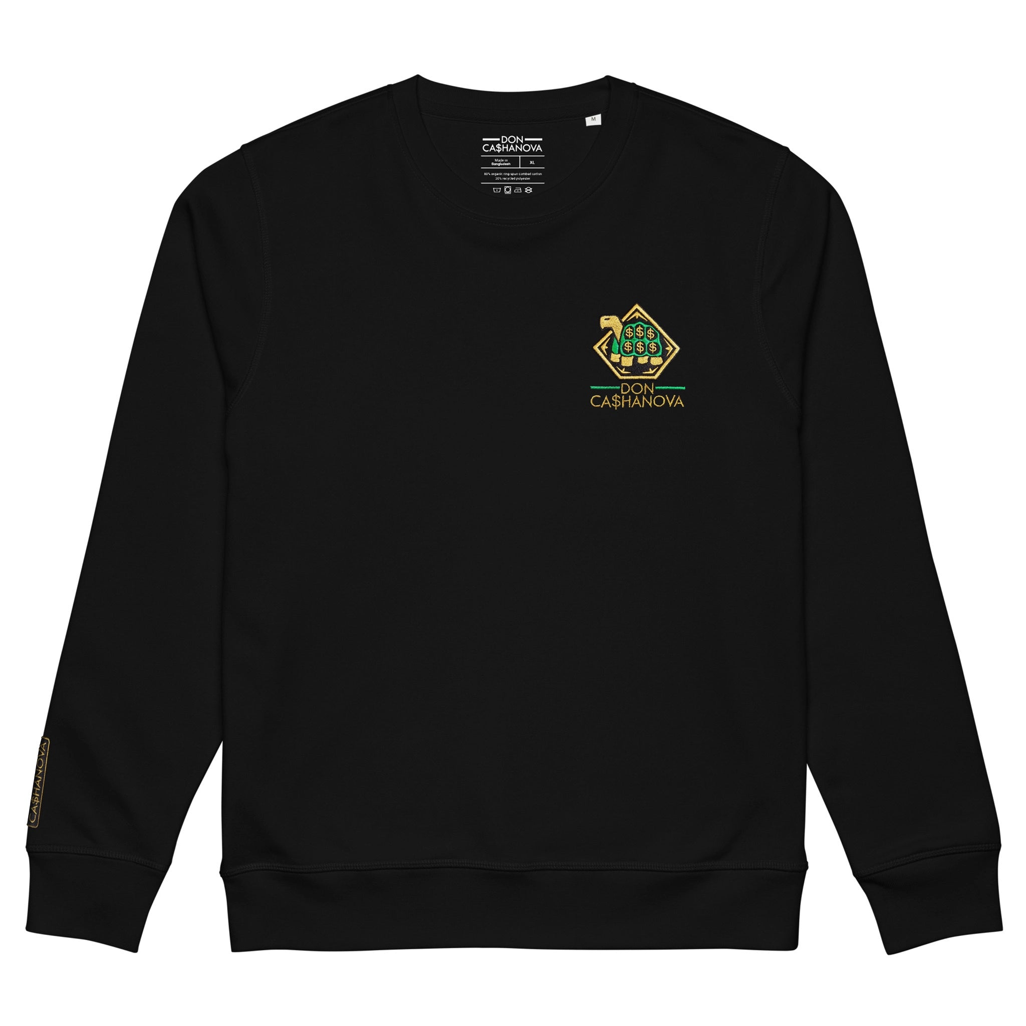 Men's Embroidered The Banker 3.0 Mid-Weight Organic Sweatshirt - Black