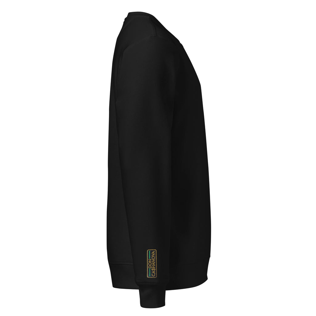 Men's Embroidered The Banker 3.0 Mid-Weight Organic Sweatshirt - Black