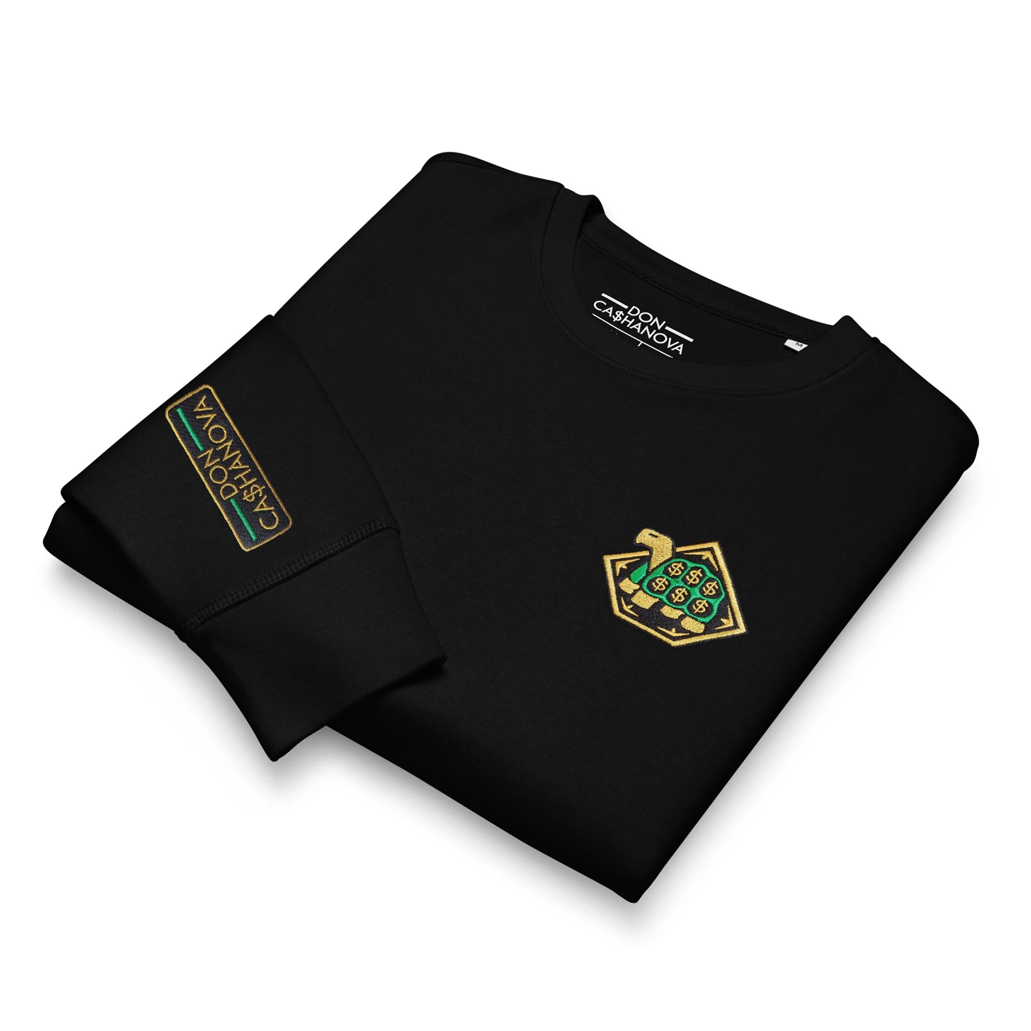 Men's Embroidered The Banker Mid-Weight Organic Sweatshirt - Black