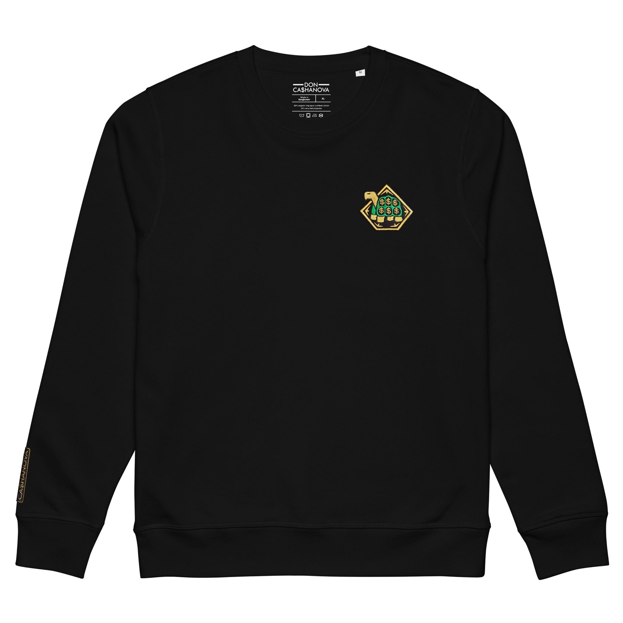 Men's Embroidered The Banker Mid-Weight Organic Sweatshirt - Black