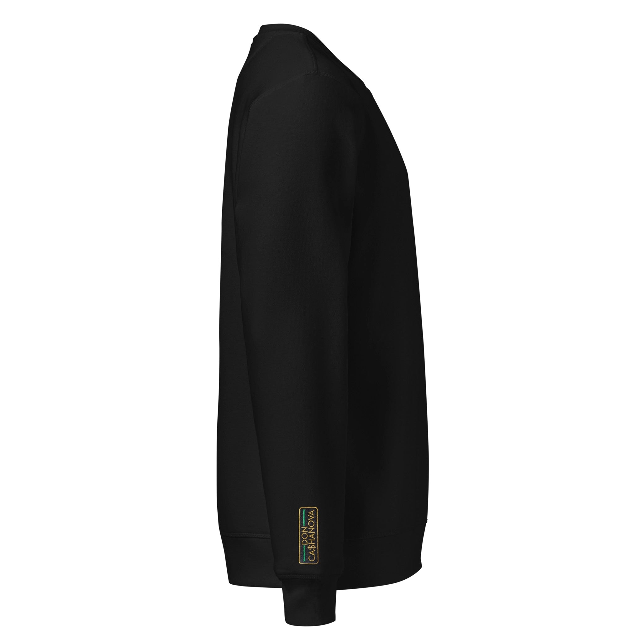 Men's Embroidered The Banker Mid-Weight Organic Sweatshirt - Black