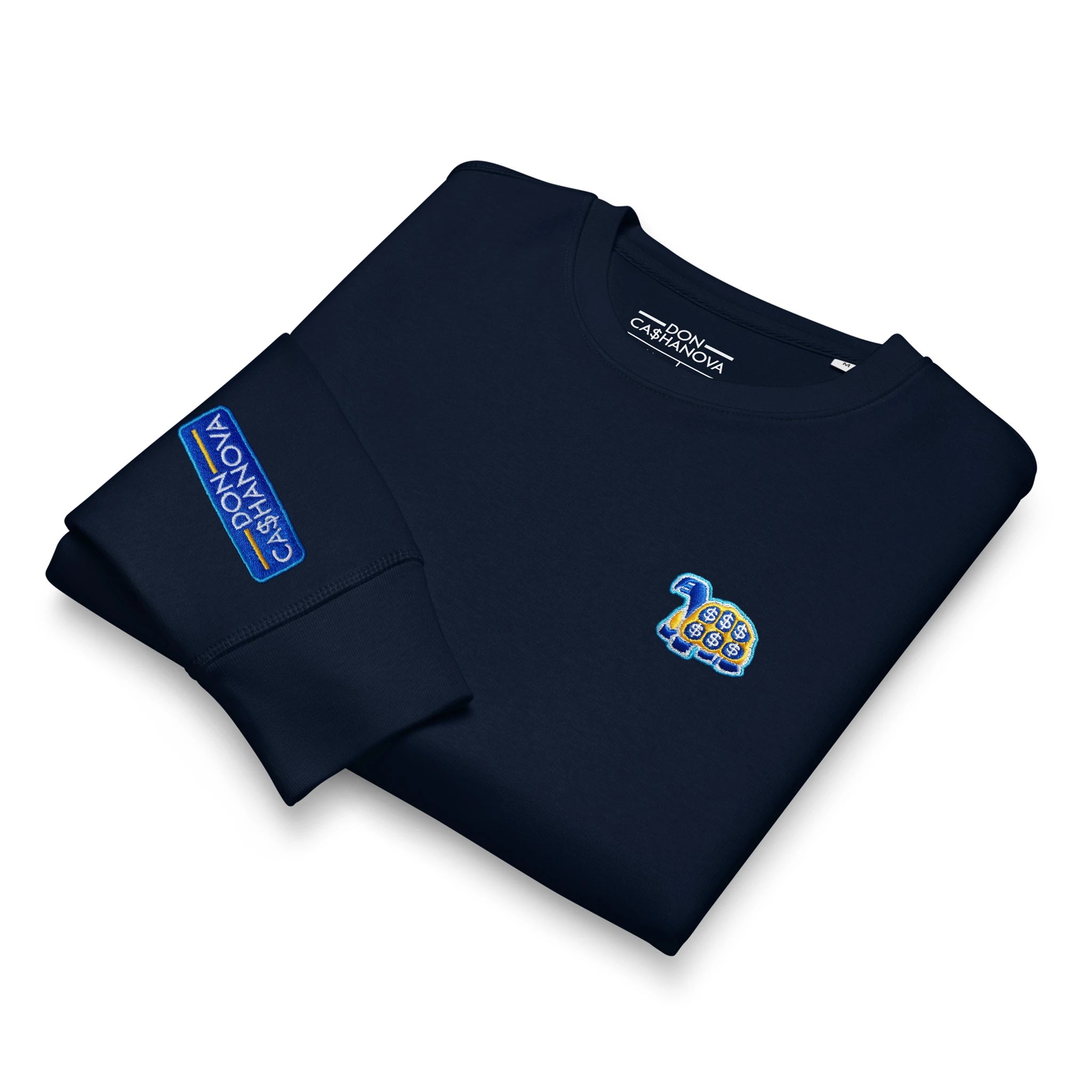 Men's Embroidered Bleu Cheese 2.0 Mid-Weight Organic Sweatshirt - French Navy