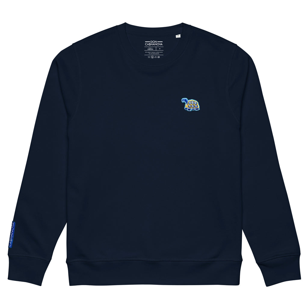 Men's Embroidered Bleu Cheese 2.0 Mid-Weight Organic Sweatshirt - French Navy
