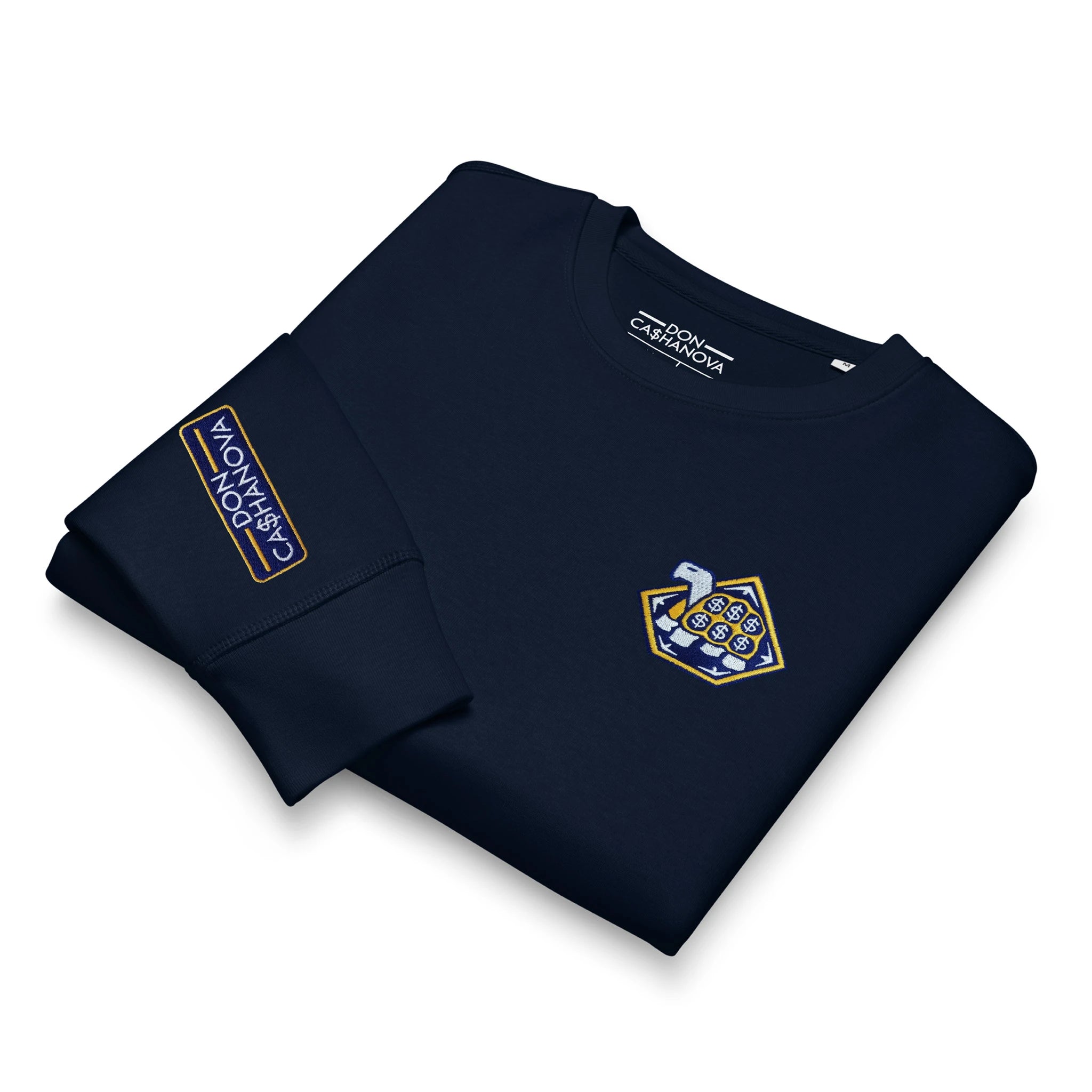 Men's Embroidered Bleu Cheese Mid-Weight Organic Sweatshirt - French Navy