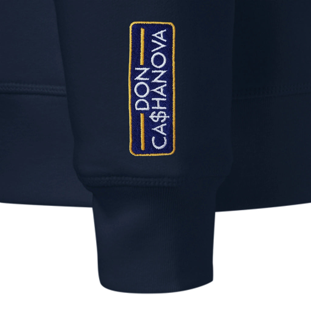 Men's Embroidered Bleu Cheese Mid-Weight Organic Sweatshirt - French Navy