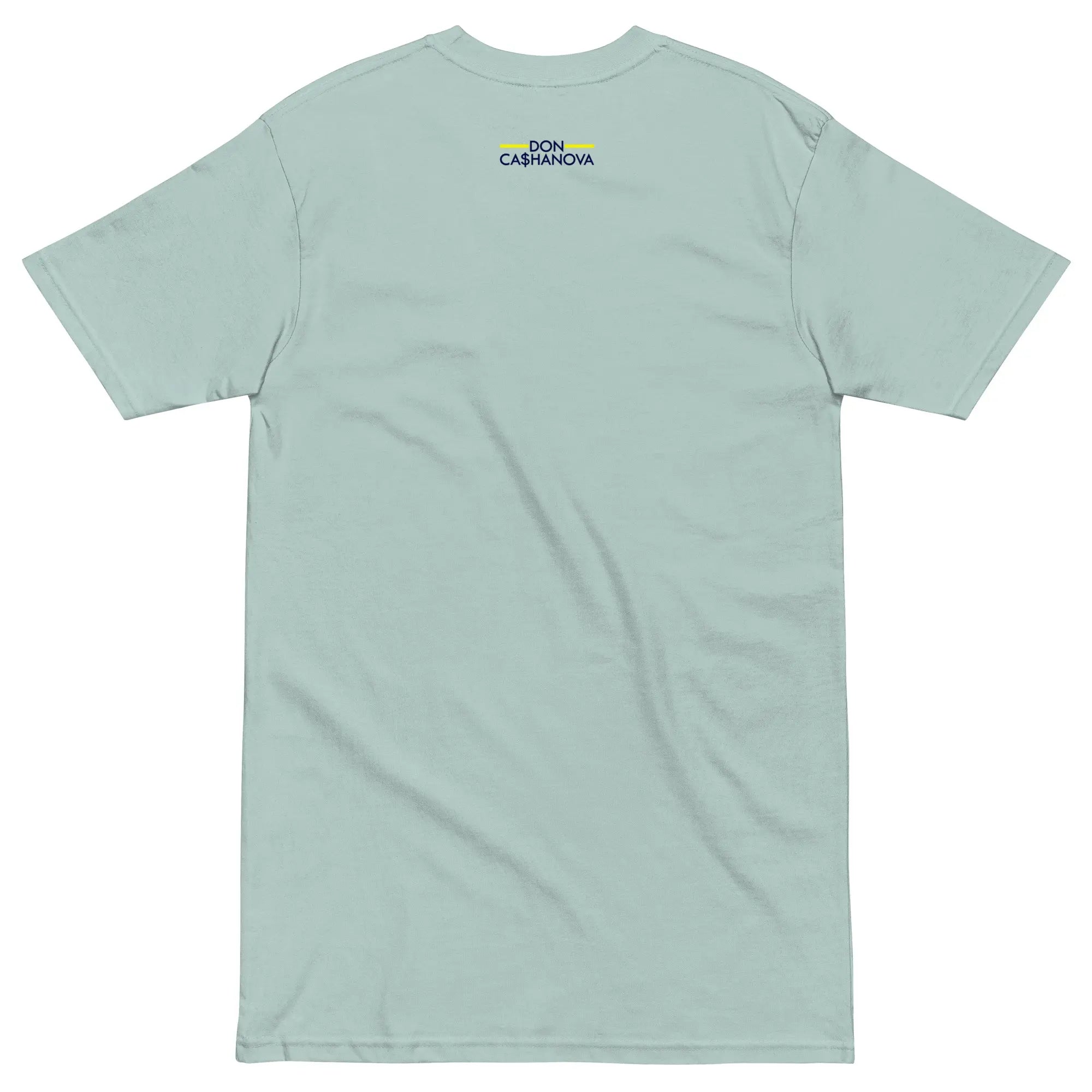 Men's Printed Bleu Cheese Premium Heavyweight T-Shirt - Blue Agave
