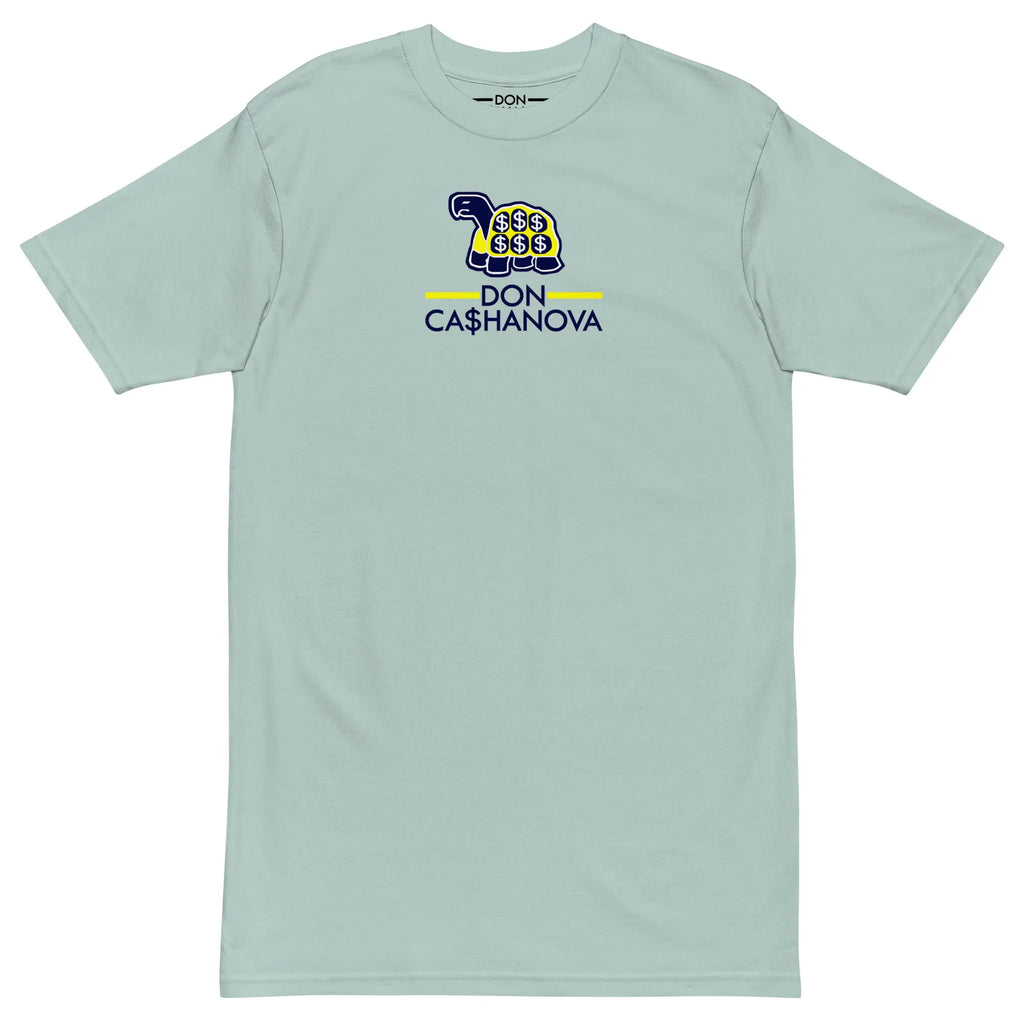 Men's Printed Bleu Cheese Premium Heavyweight T-Shirt - Blue Agave