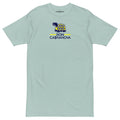 Men's Printed Bleu Cheese Premium Heavyweight T-Shirt - Blue Agave