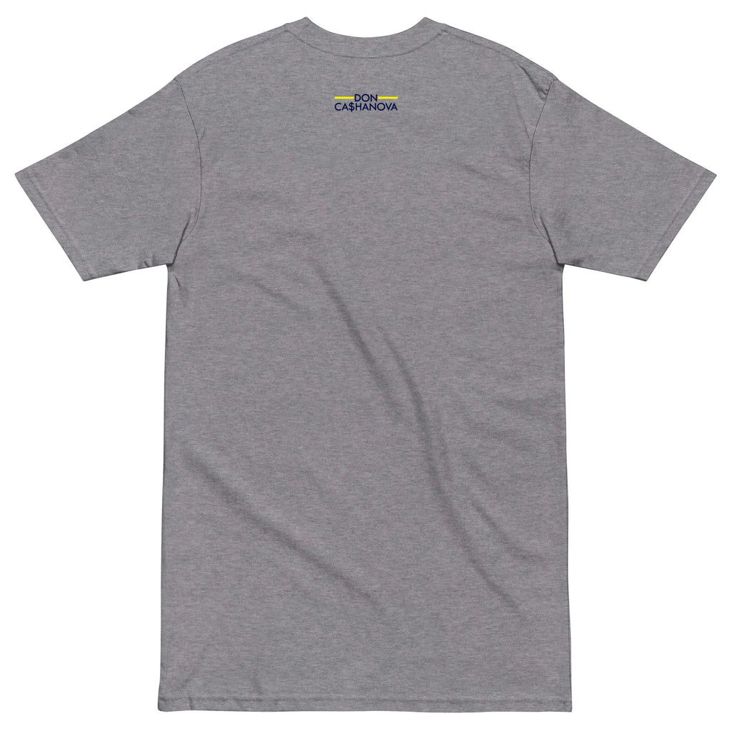 Men's Printed Bleu Cheese 2.0 Premium Heavyweight T-Shirt - Grey