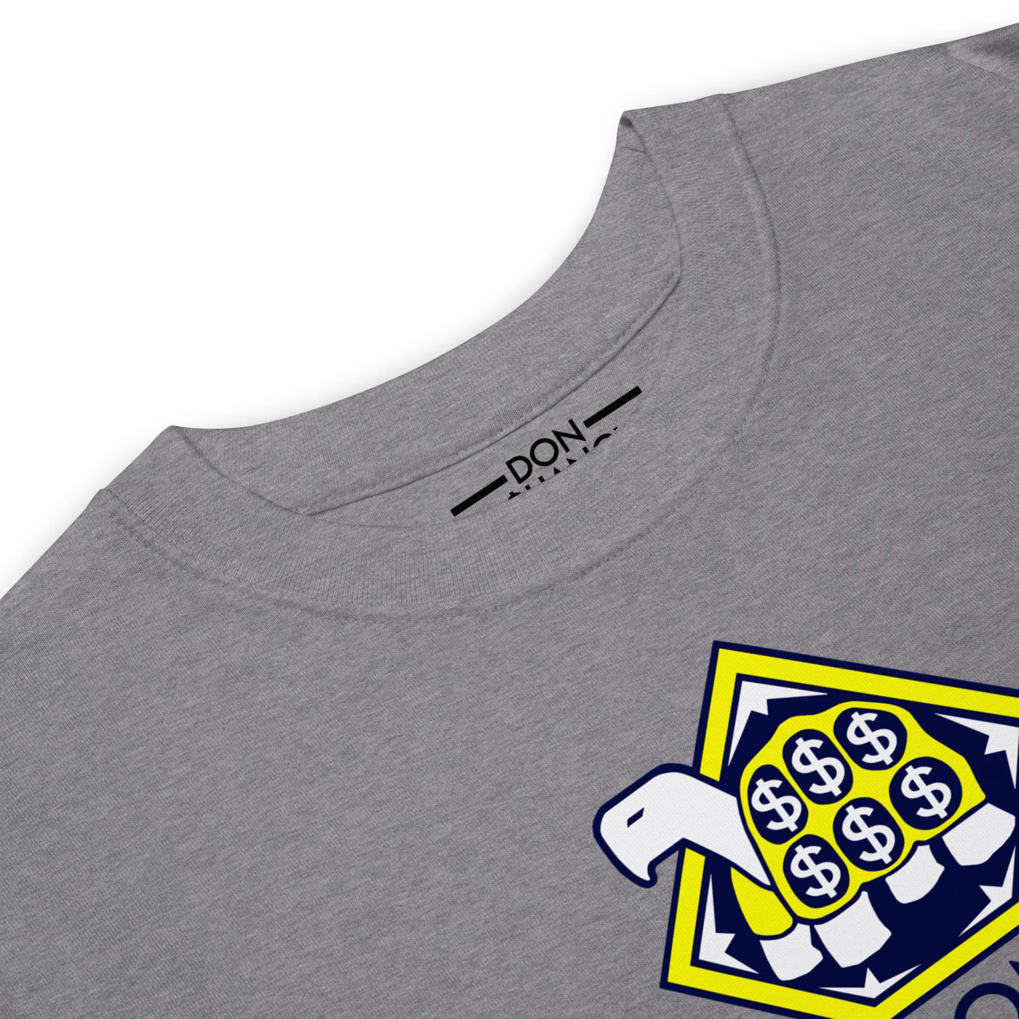 Men's Printed Bleu Cheese 2.0 Premium Heavyweight T-Shirt - Grey
