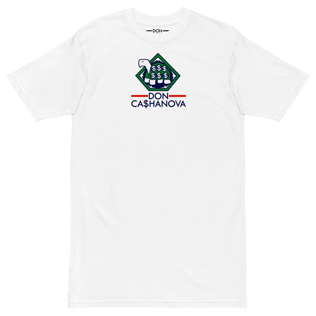 Men's Printed Yachter Premium Heavyweight T-Shirt - White